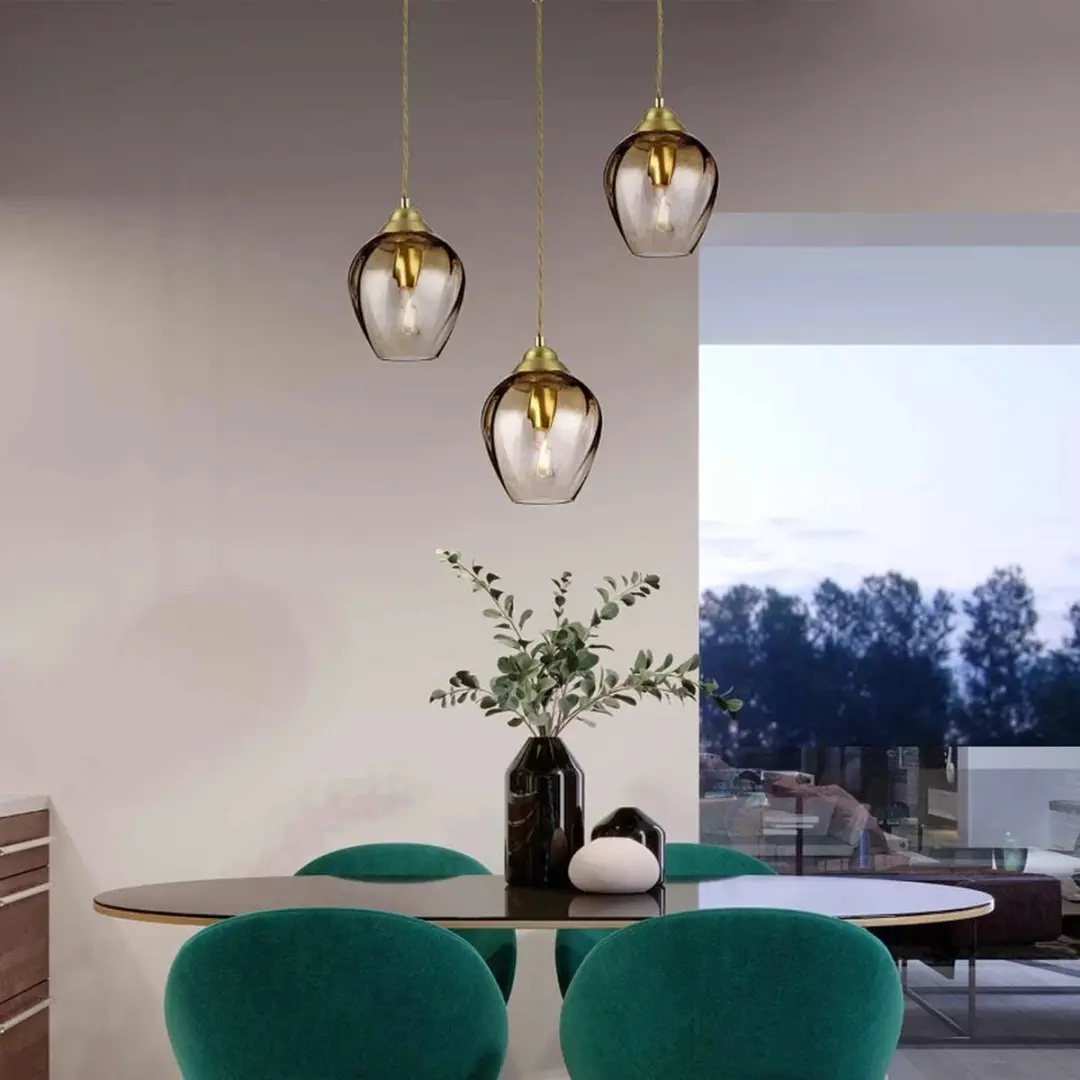 Elstead LED Hanglamp Tiber - 1x E27 60W Dimbaar - Brushed Brass