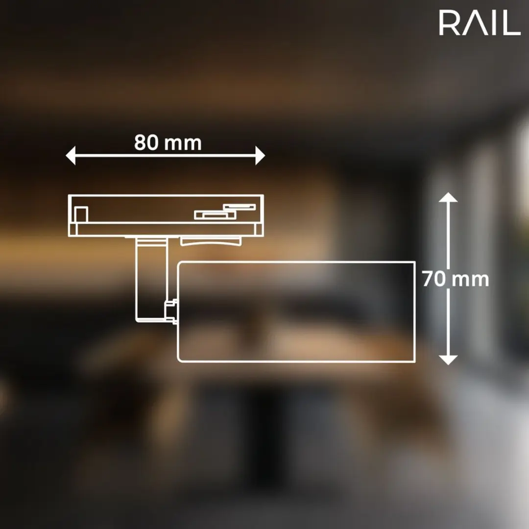 Briloner Rail Railspot - 5,5W Warm Wit 3.000K - Wit