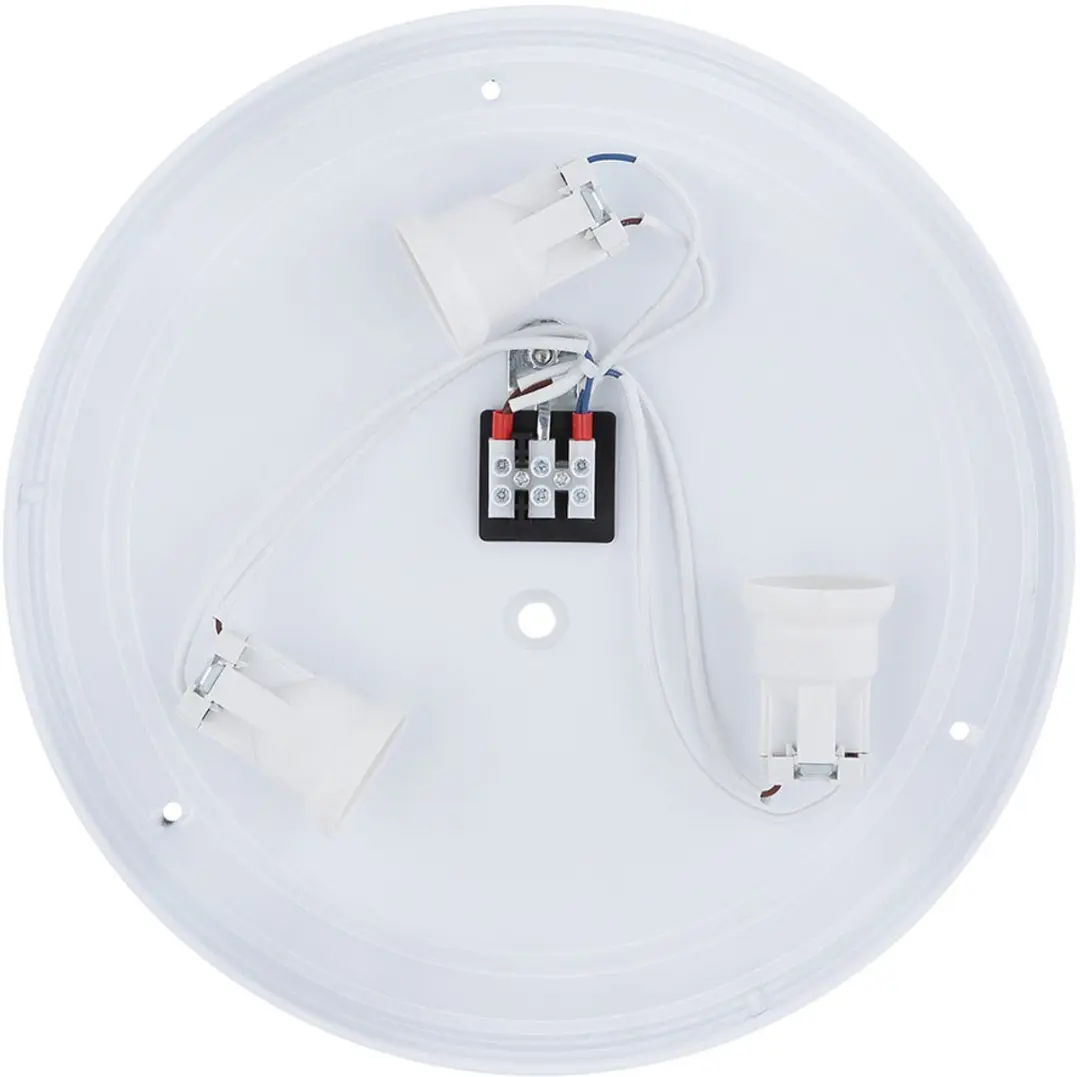 Globo Plafondlamp Antraciet Wit Rond 3x E27 40x10cm - afbeelding 6 van 6