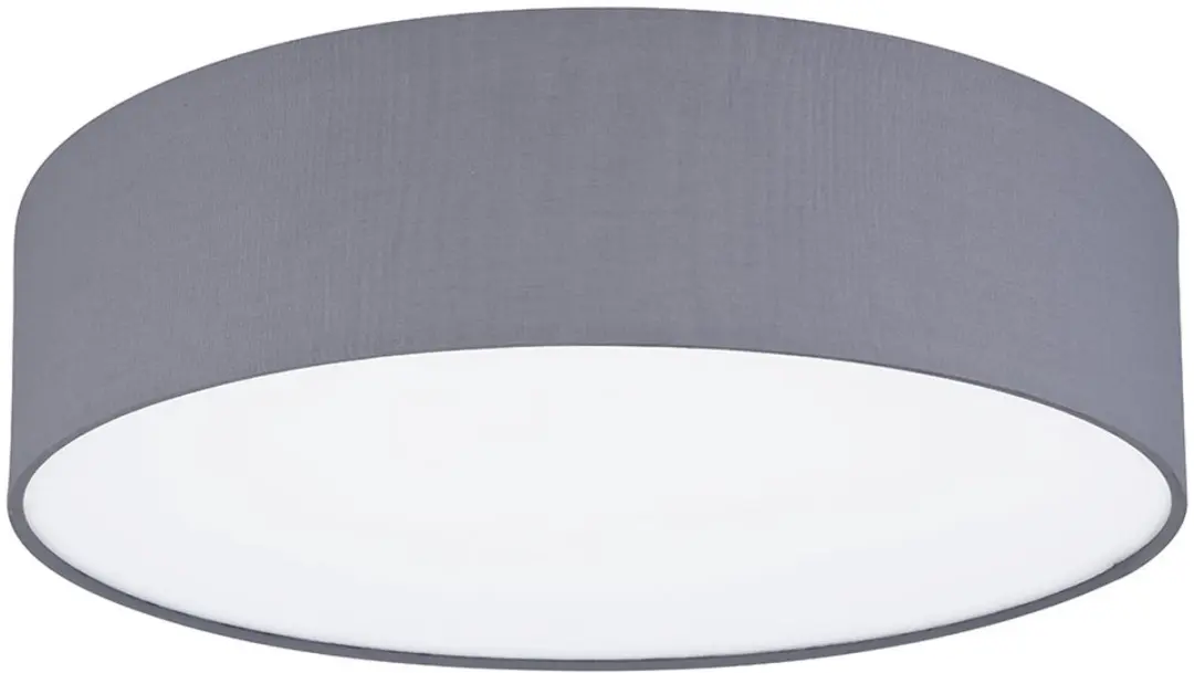 Globo Plafondlamp Antraciet Wit Rond 3x E27 40x10cm