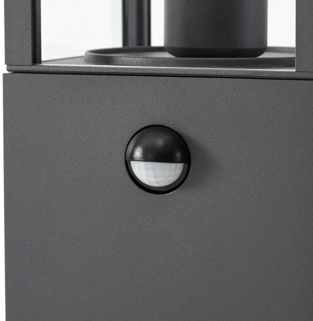 Lindby Padverlichting Zuillamp Aluminium Glas 15W E27 Antraciet