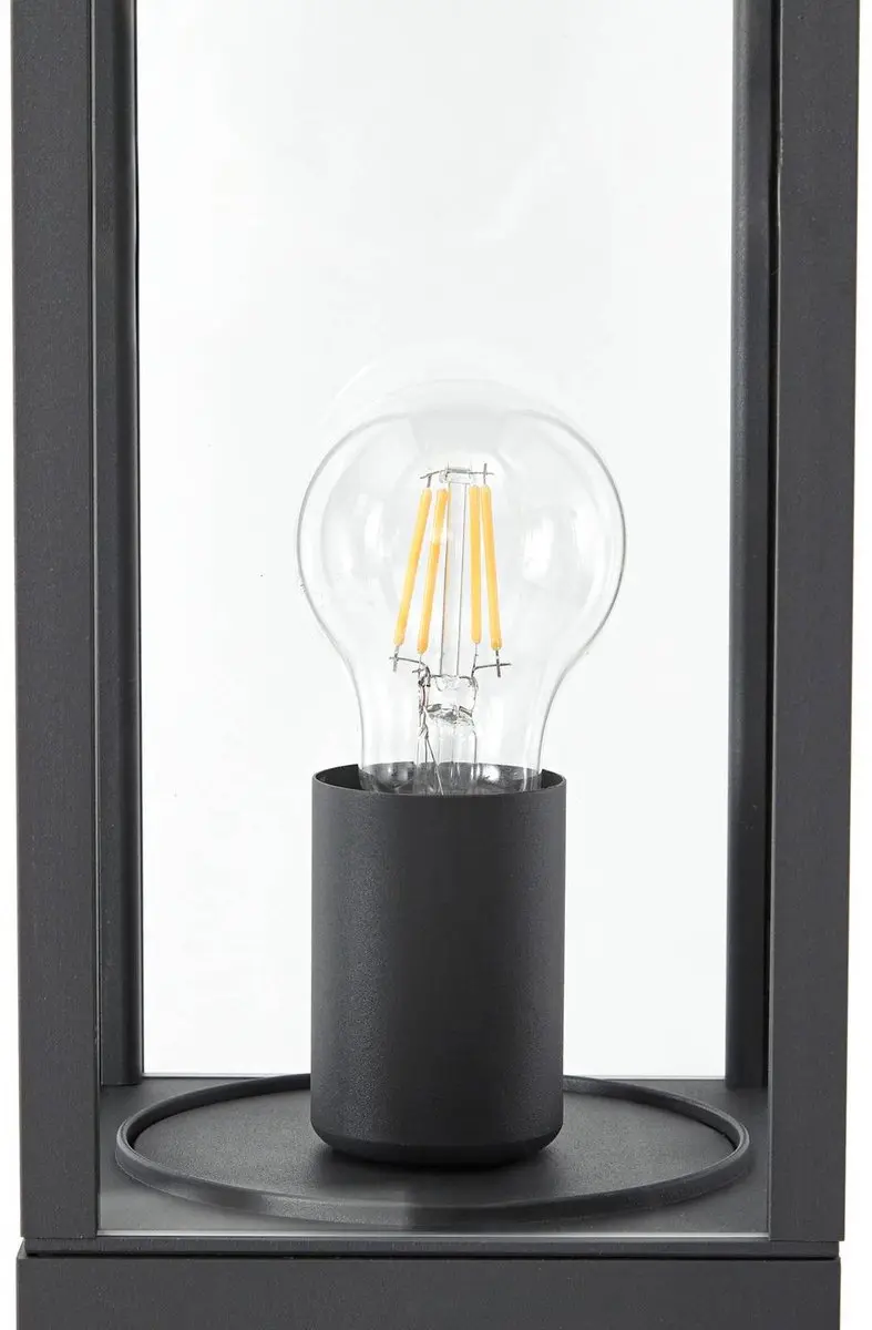 Lindby Padverlichting Zuillamp Aluminium Glas 15W E27 Antraciet