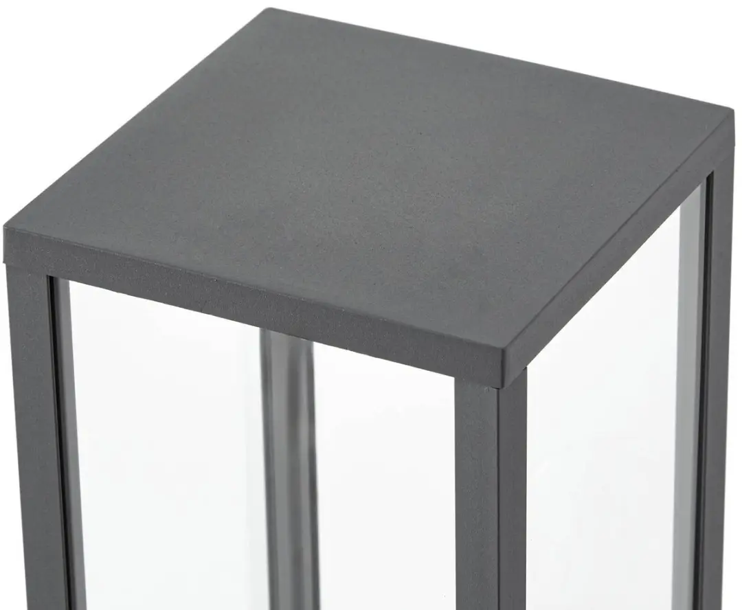 Lindby Padverlichting Zuillamp Aluminium Glas 15W E27 Antraciet