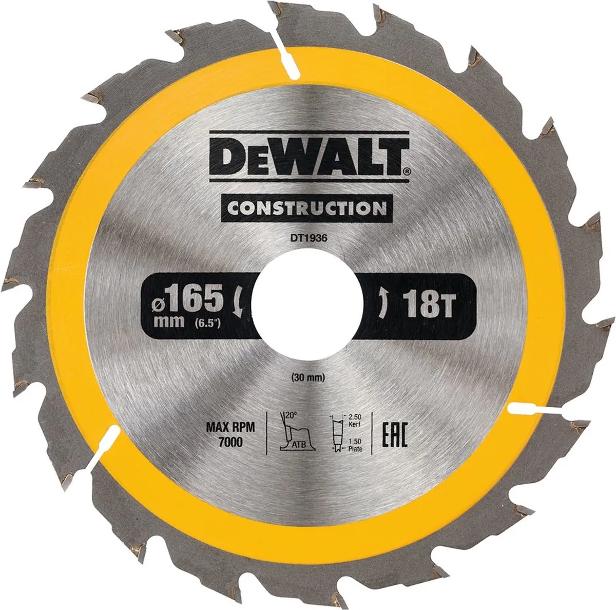 DeWalt Cirkelzaagblad Construction DT1936-QZ