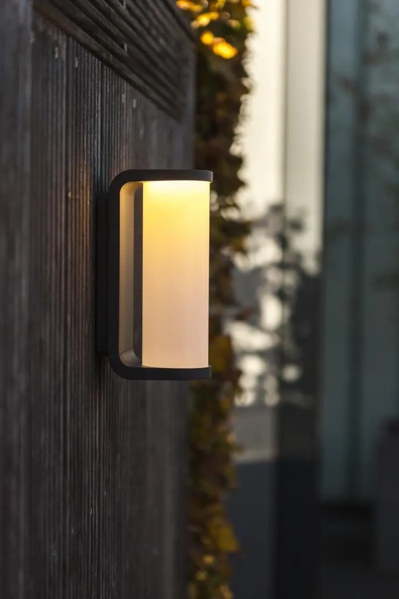 Lutec Adalyn LED Wandlamp Donkergrijs - Warm wit 3000K