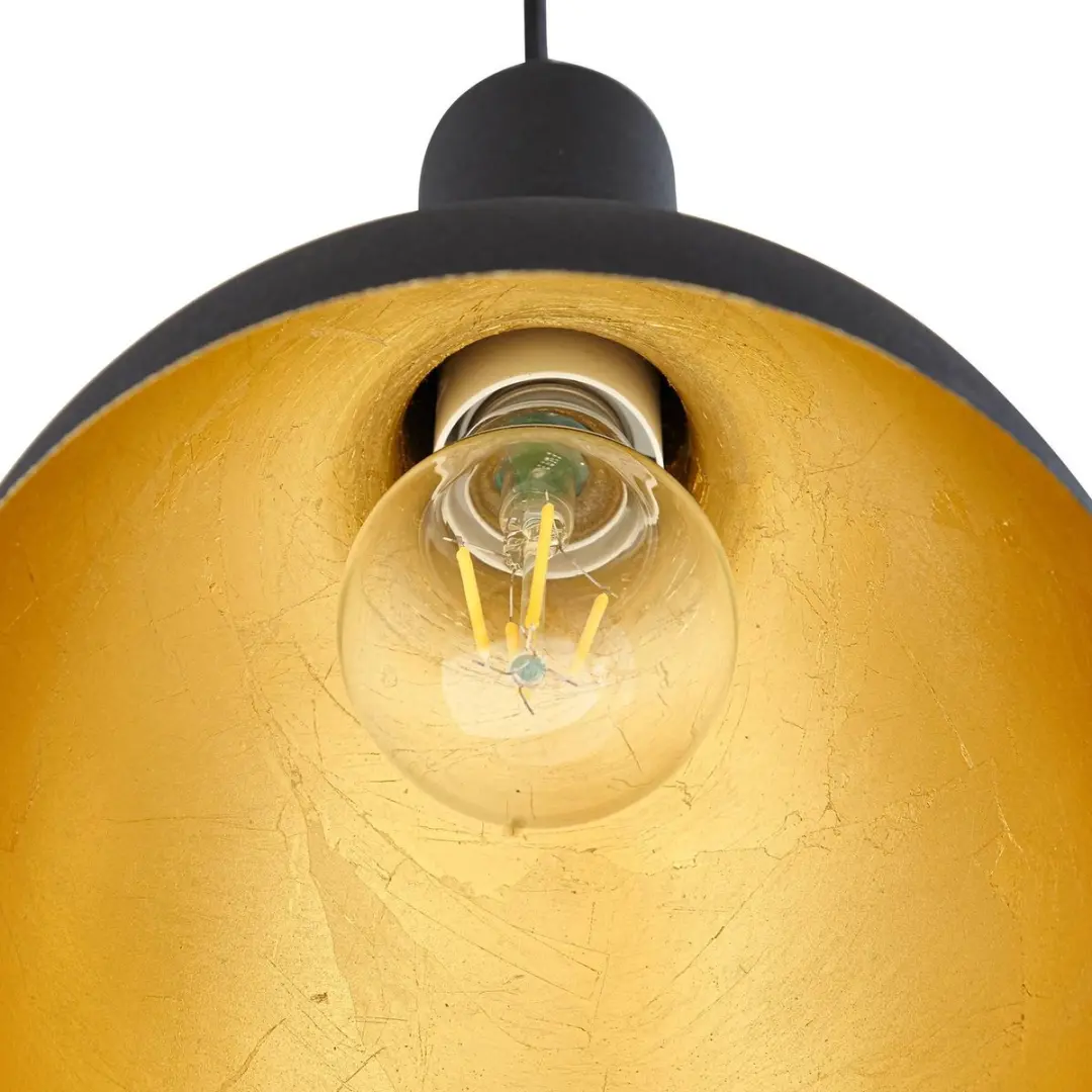ARCCHIO Hanglamp 3-lichten - Staal - Ø17,5cm - Zwart/Goud