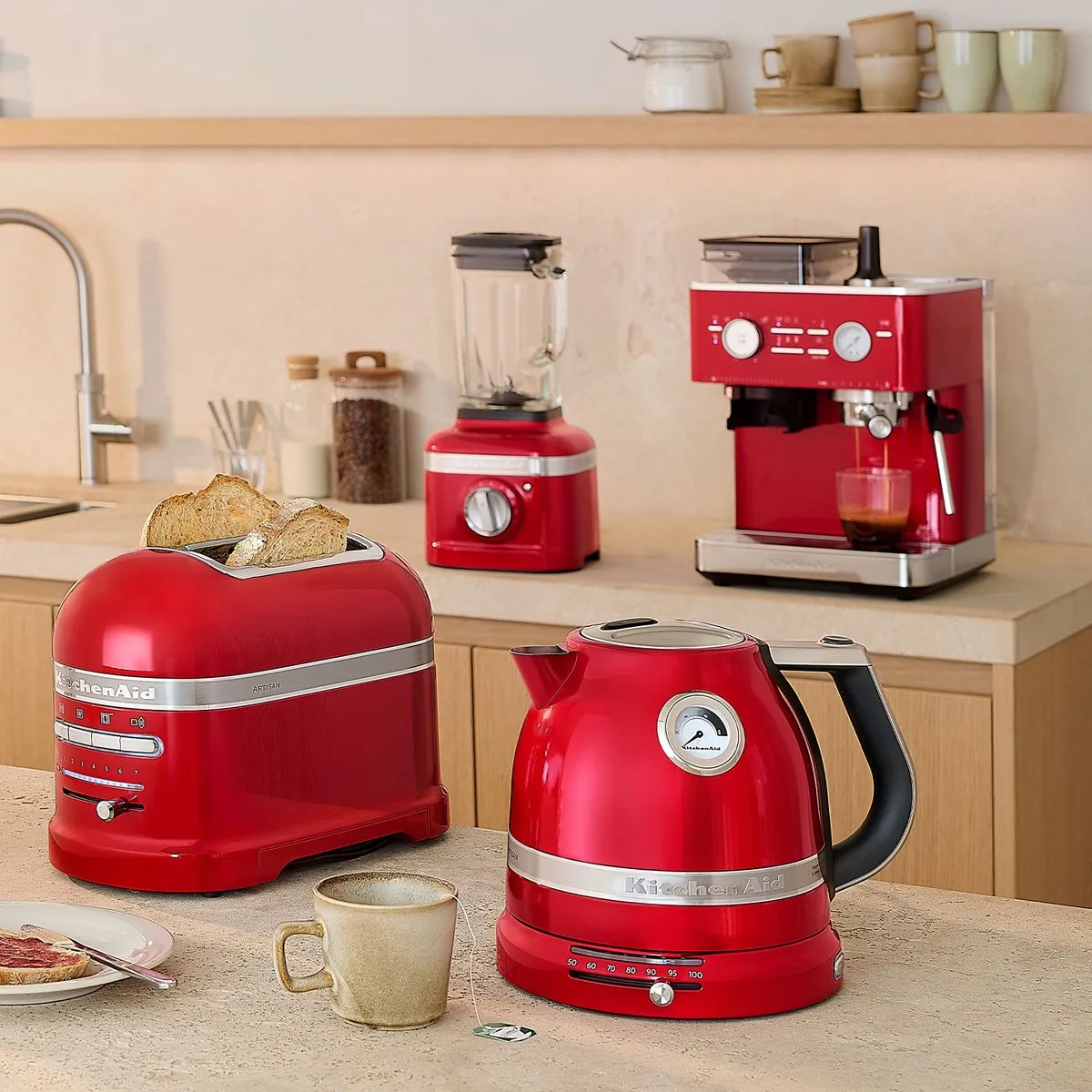 KitchenAid Artisan Waterkoker 1.5L - 2400W - Keizer Rood