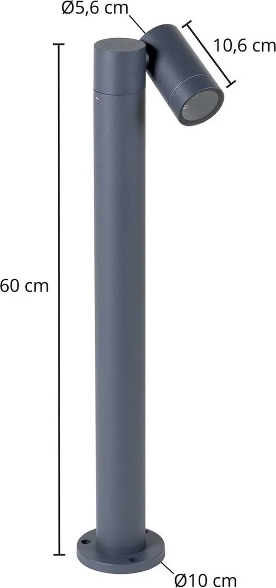 PRIOS Tuinpadverlichting GU10 - 8W - Antraciet
