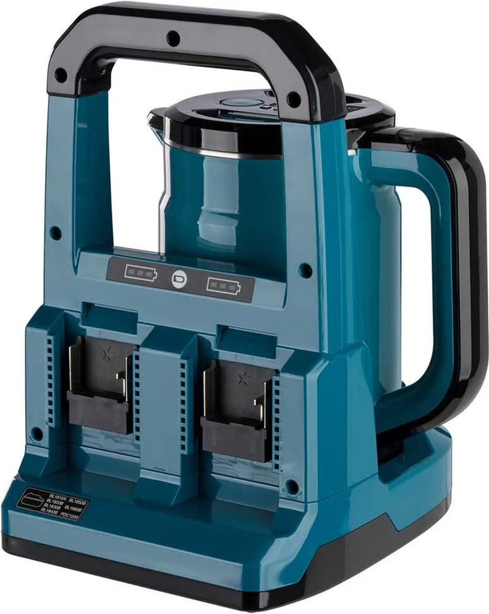 Makita DKT360Z Accu Waterkoker 0,8L - 18V LXT - Zwart/Blauw - afbeelding 6 van 6