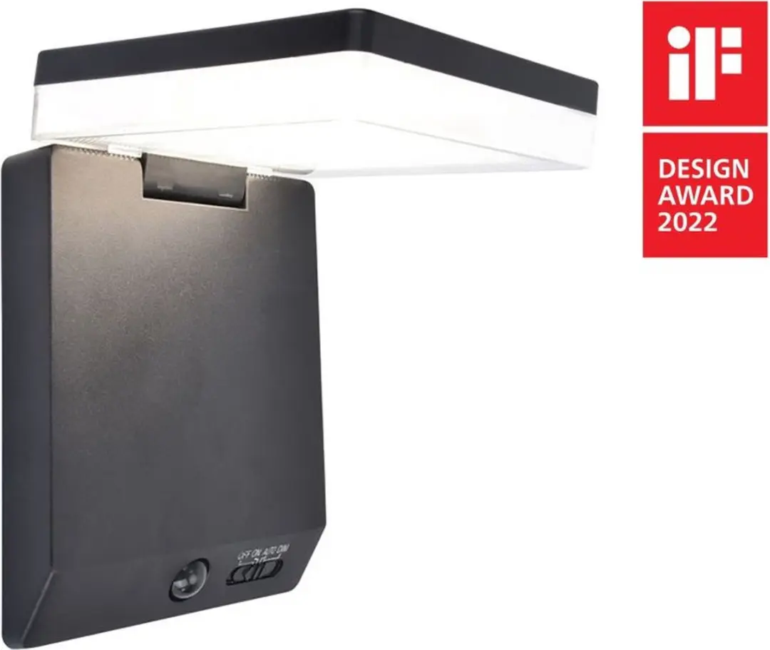 Lutec Moze LED Wandlamp Zwart