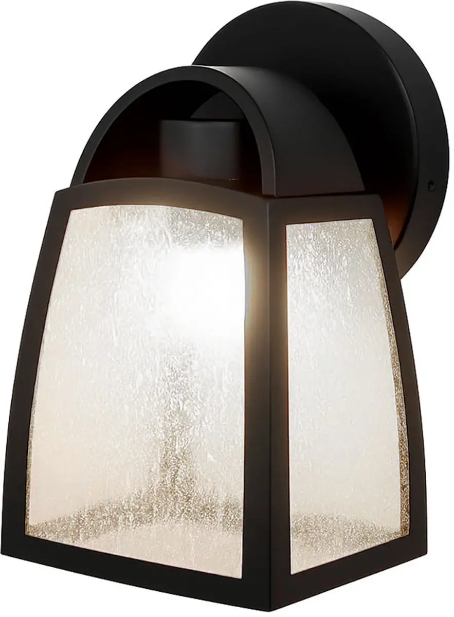 Lutec Kelsey Wandlamp Waterglas Mat Zwart