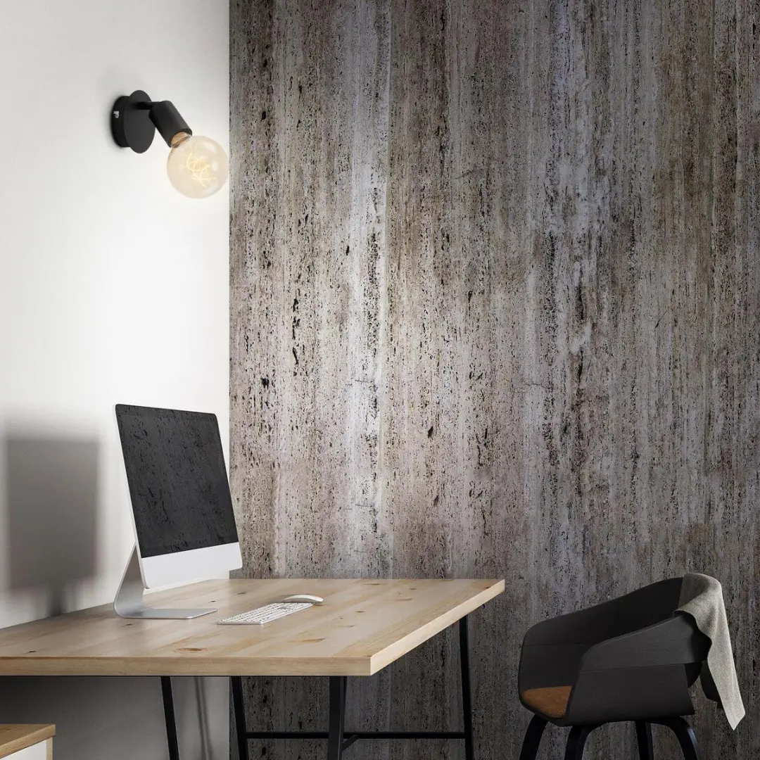 Briloner Pearl Wandlamp E27 - 60W - Zwart - Ø10cm
