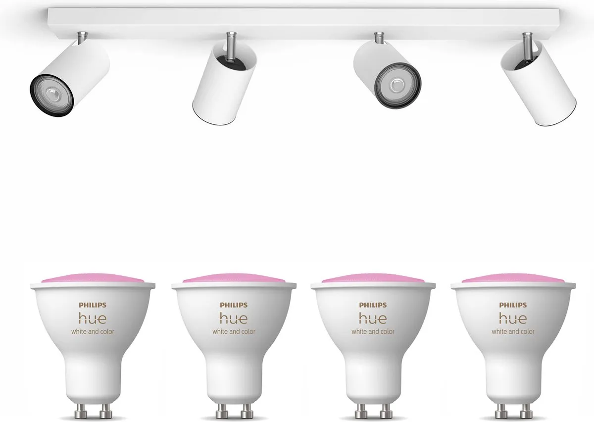 Philips Hue Kosipo Opbouwspot 4x GU10 RGBW