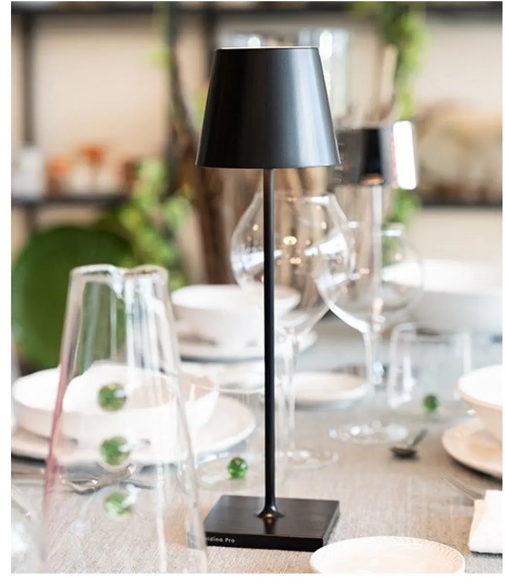 Zafferano Poldina Pro Black LED Tafellamp - 2200K - IP65 - afbeelding 6 van 6