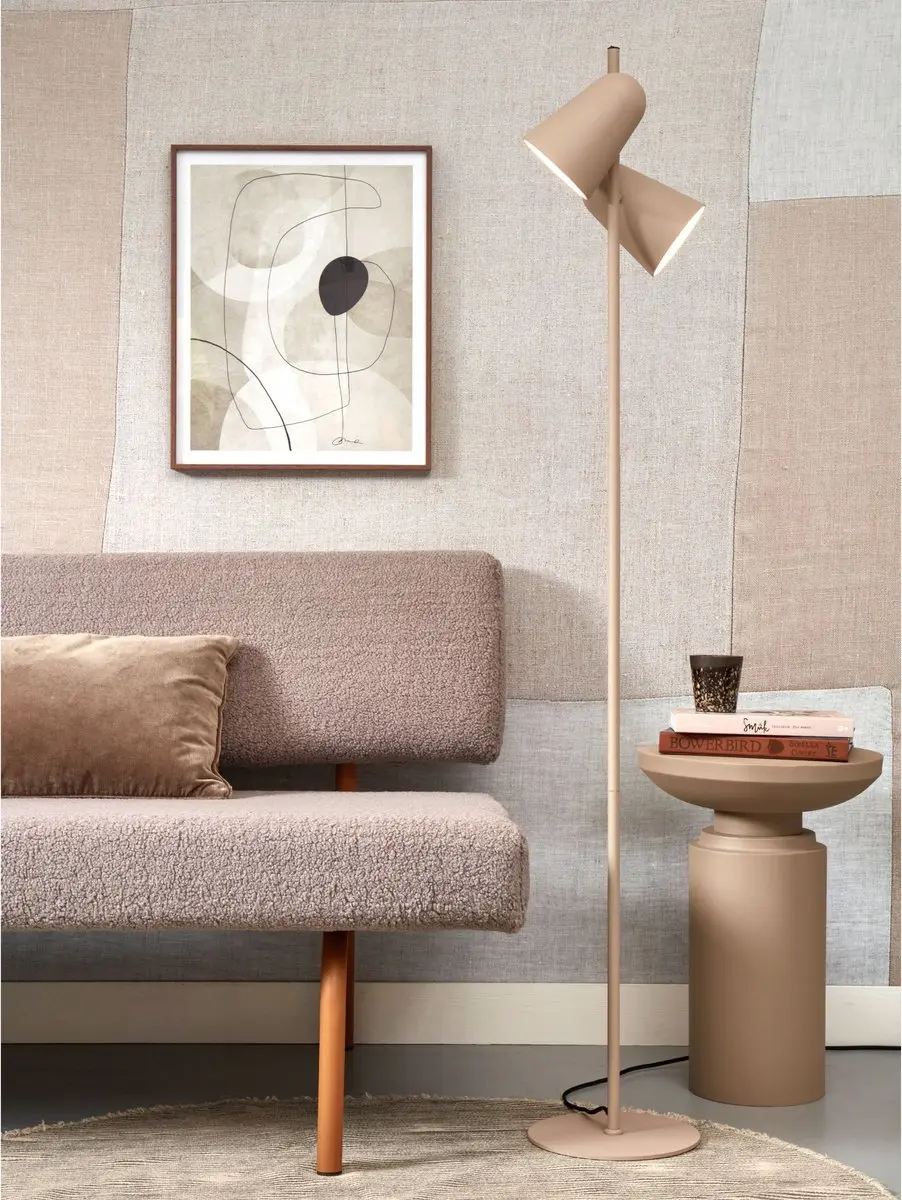 it's about RoMi Salamanca Vloerlamp - 2x25W - Bruin