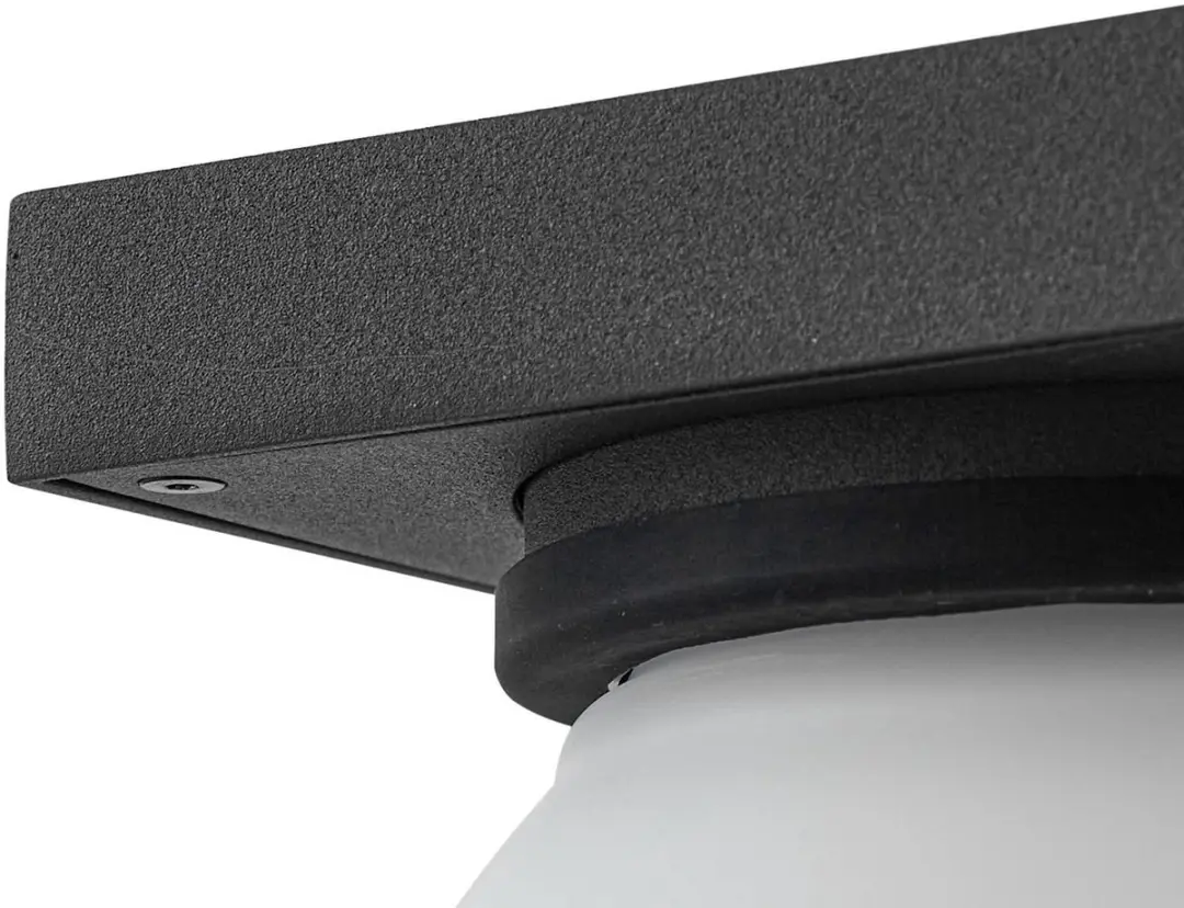 Lucande Wandlamp Buiten 1 Licht E14 - Grafietgrijs/Wit