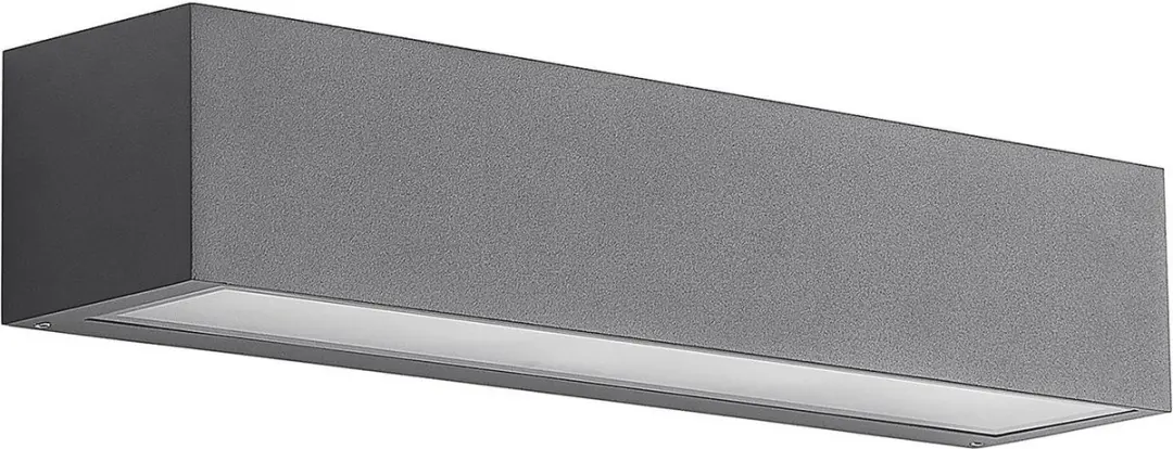 ARCCHIO Wandlamp Buiten 2-Lichts E27 - Donkergrijs/Transparant
