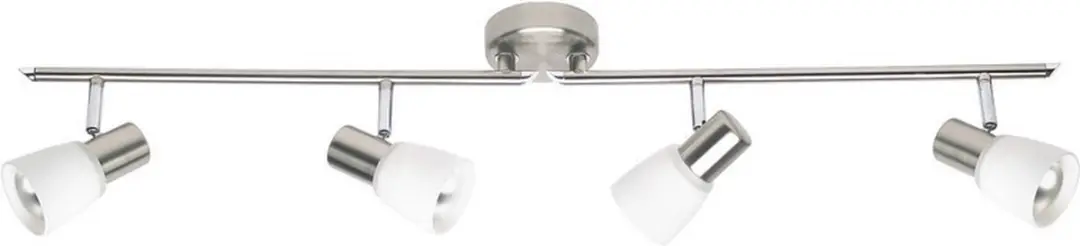Brilliant LUCA Plafondlamp - 4 Lichtpunten - Chroom/Wit