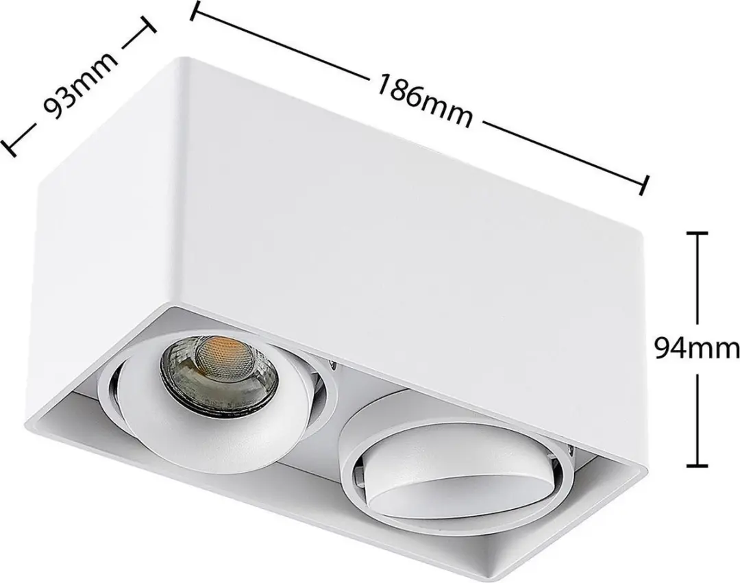ARCCHIO Plafondlamp 2x GU10 10W - Wit