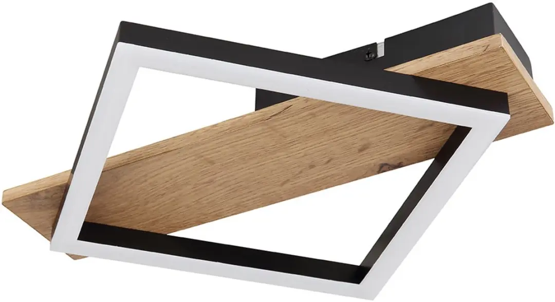 Globo LED Plafondlamp Design 12W 600lm - Zwart