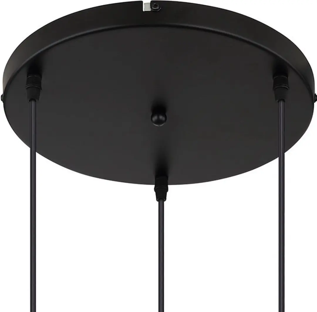 Globo Gorley Hanglamp - 3 Lichtpunten Ø47cm - Zwart