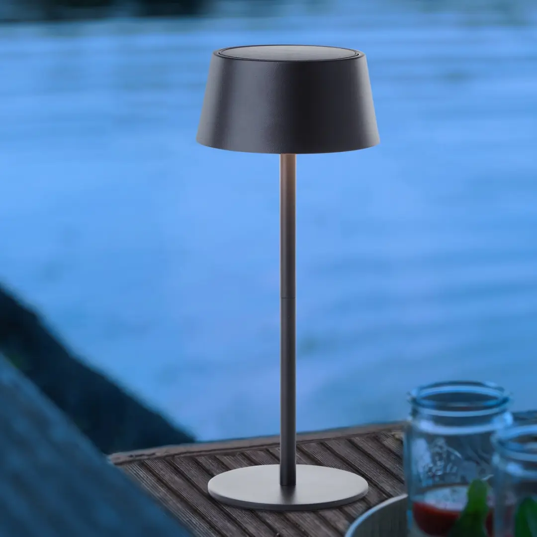 Brilliant Picco Oplaadbare Solar Tafellamp 4W - Buiten - Zwart - afbeelding 6 van 6