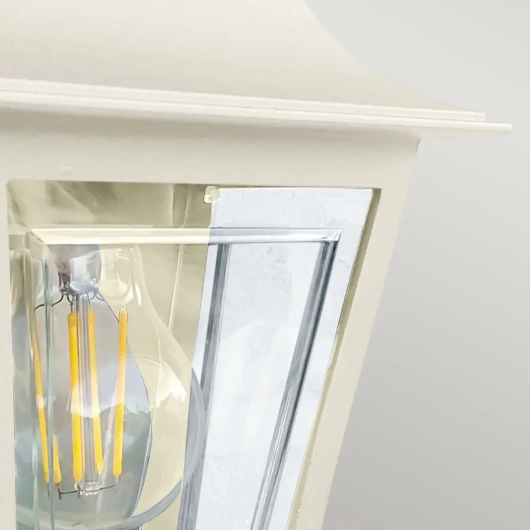Elstead LED Wandlamp Deco Lane E27 60W - IP44 - Dimbaar - Cream