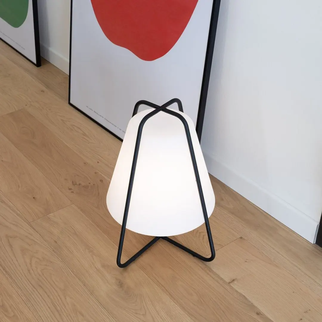 Zafferano Tipi Oplaadbare LED-Lamp Nero - IP65 36cm