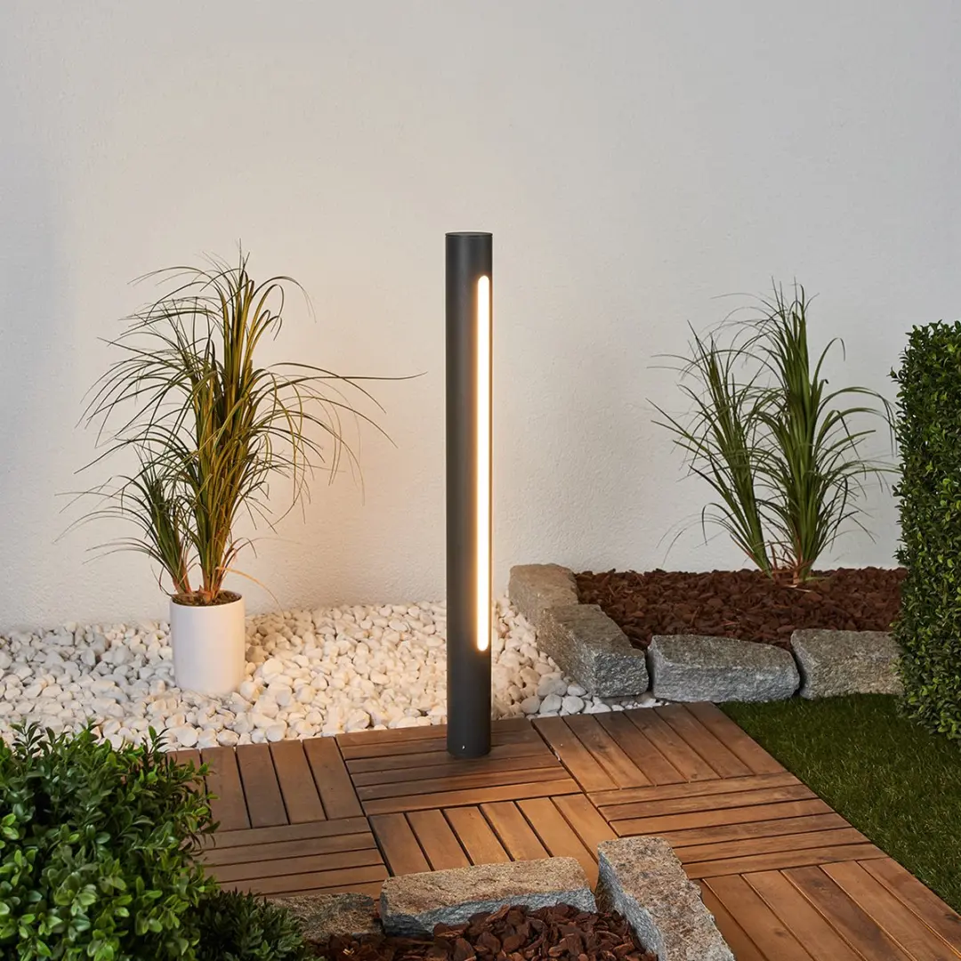 Lucande LED Buitenlamp 5.2W - 1 Licht - Donkergrijs/Wit