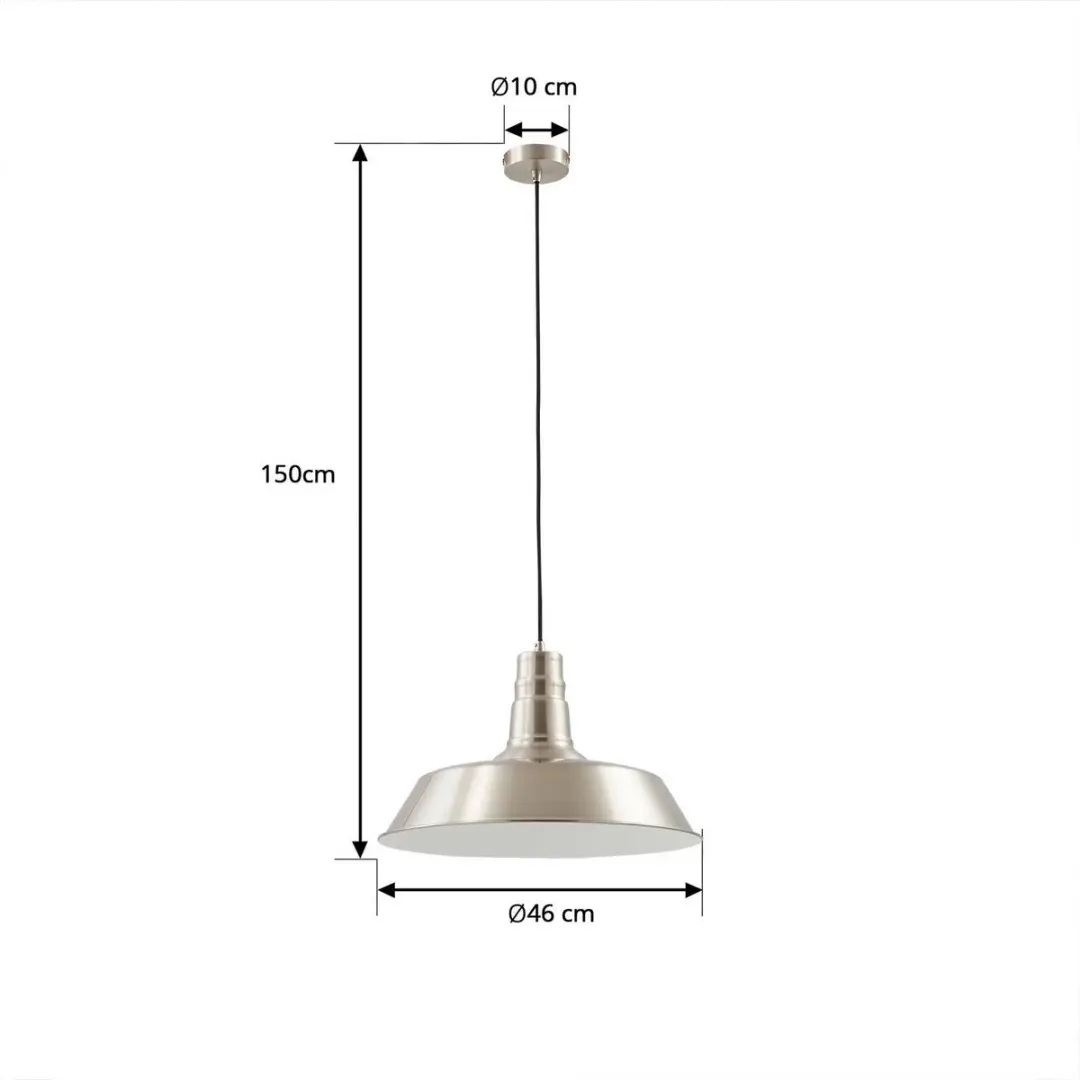Lindby Hanglamp Metaal 1 Licht E27