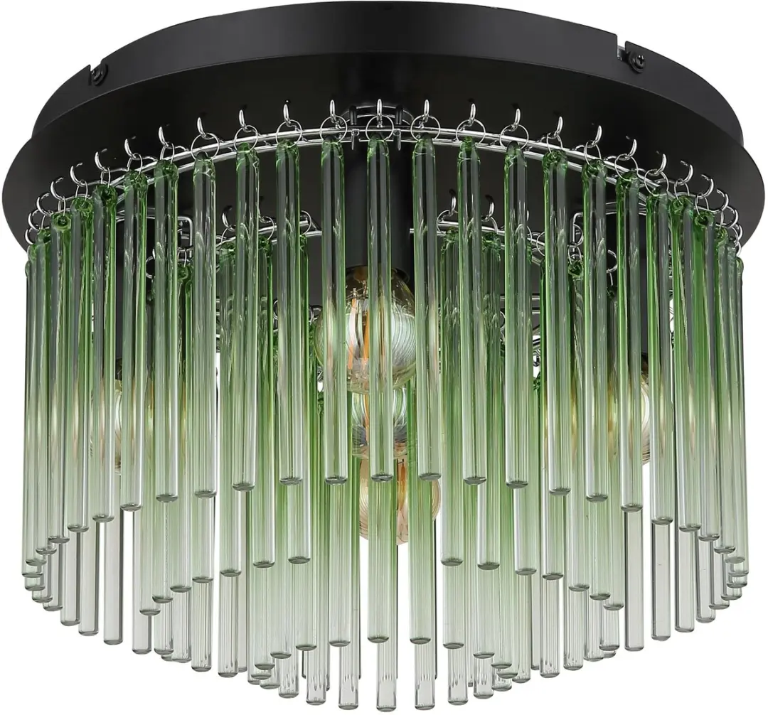 Globo Gorley Plafondlamp - 5x E14 - Ø32cm - Zwart