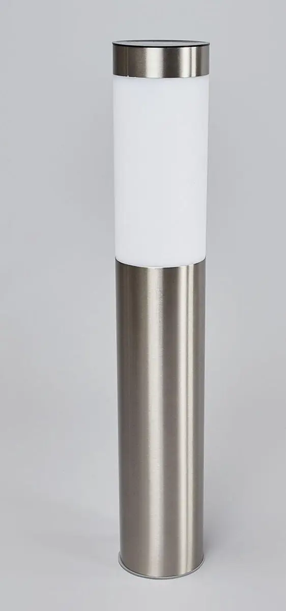 Lindby Solar Buitenverlichting 1 Licht - Roestvrij Staal/Wit
