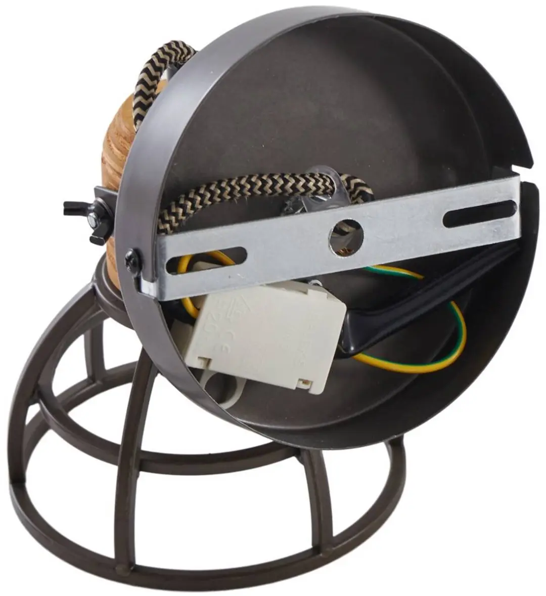 Lindby Buitenspot E14 - 10W - 12cm - Zwart/Darkhout