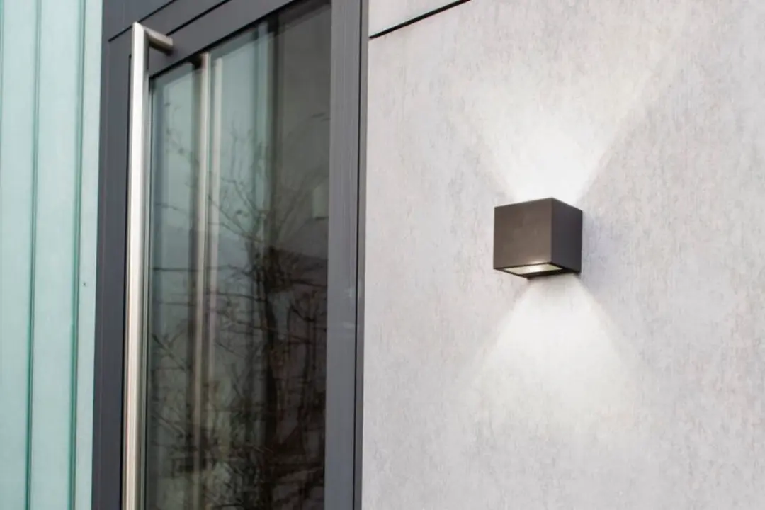 Lutec Gemini Square Small Wandlamp - 850 Lumen - 9W - Donkergrijs - afbeelding 6 van 6