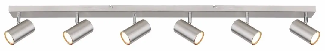 Globo Robby Opbouwspot GU10 - 6 Stuks - Nikkel