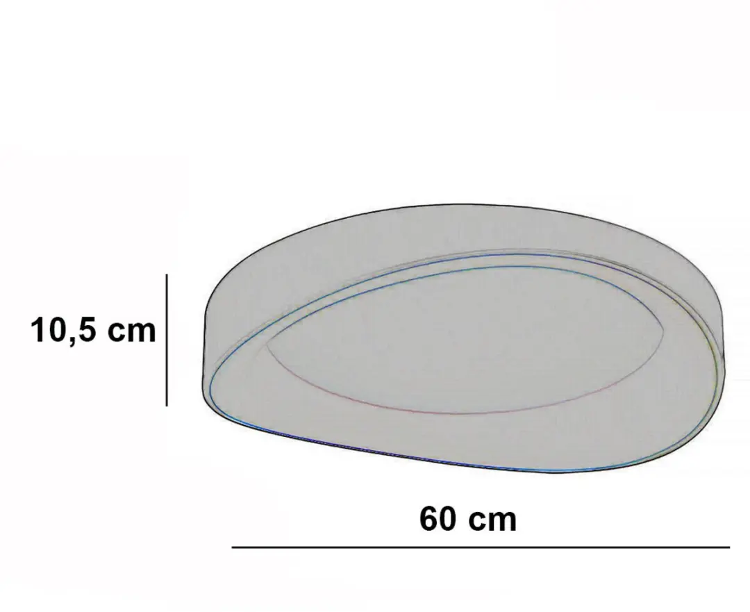 Freelight Duna Plafondlamp Ø60cm - Warm wit