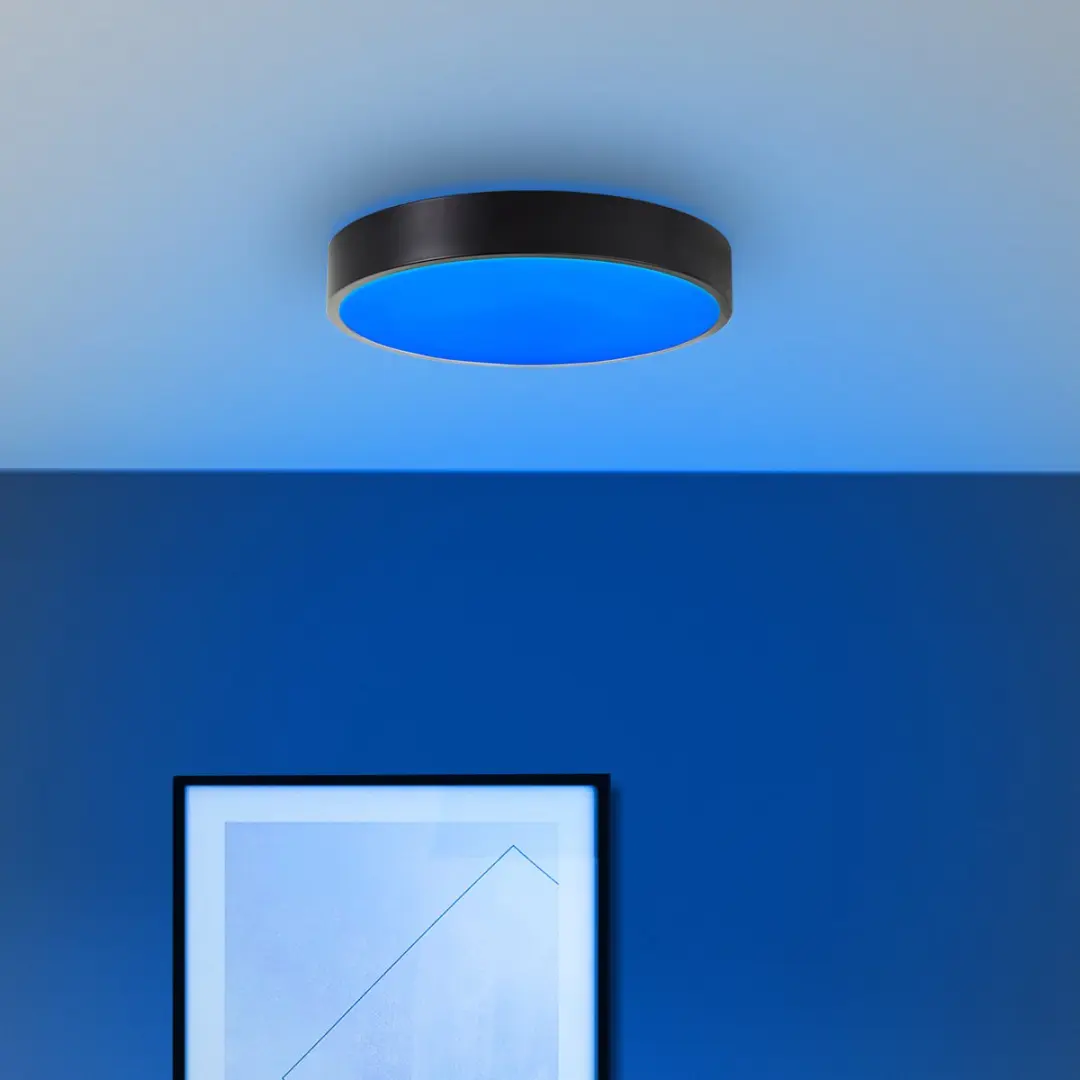 Brilliant LED Plafondlamp 33cm RGBW 2300lm - Zwart