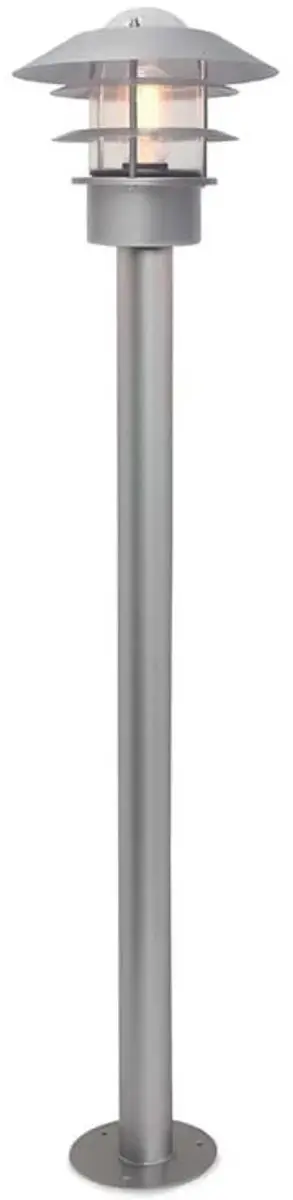 Elstead Mini LED Tuin Pilaar Helsingor E27 60W - Zilver - afbeelding 6 van 6