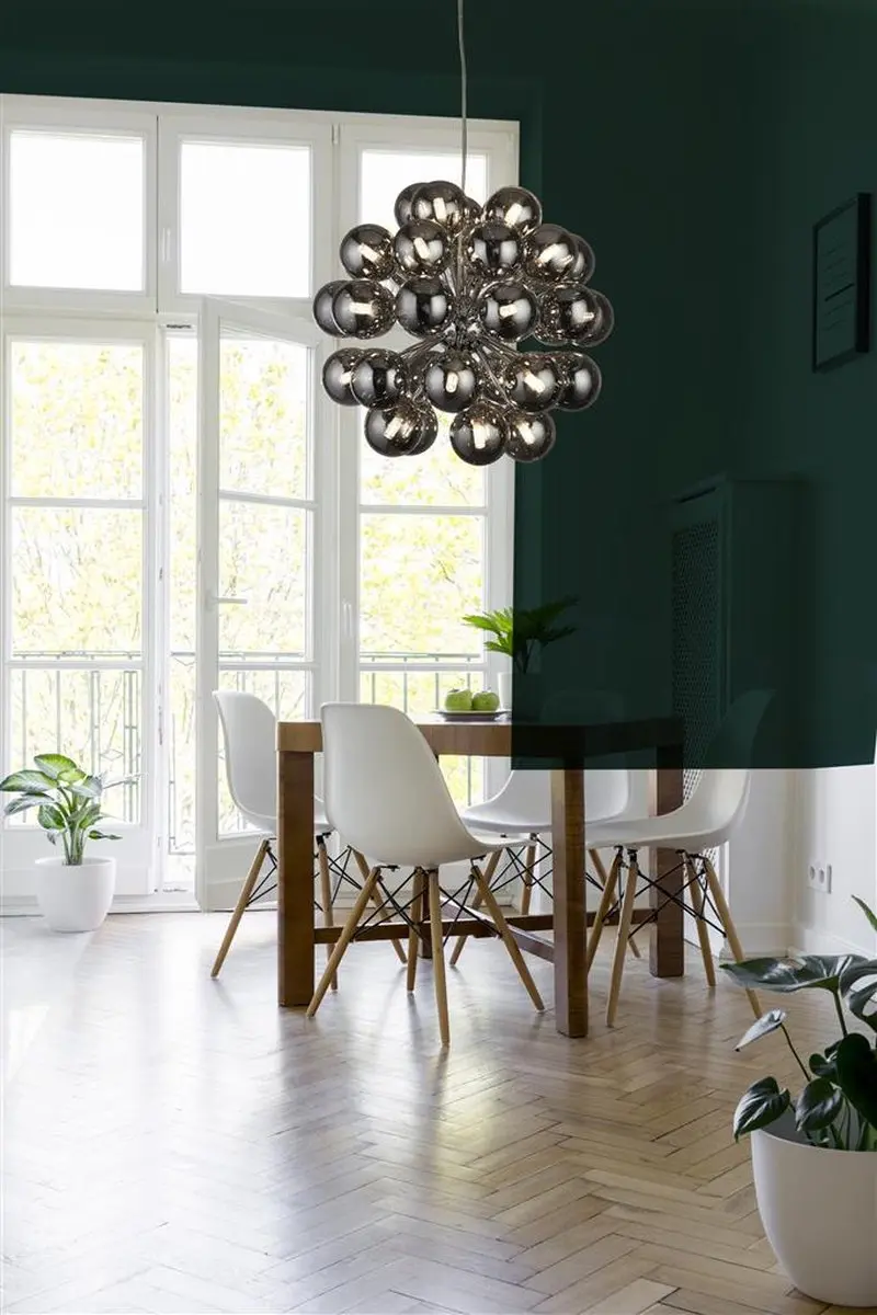 Searchlight Berry Hanglamp - Chroom Smoke