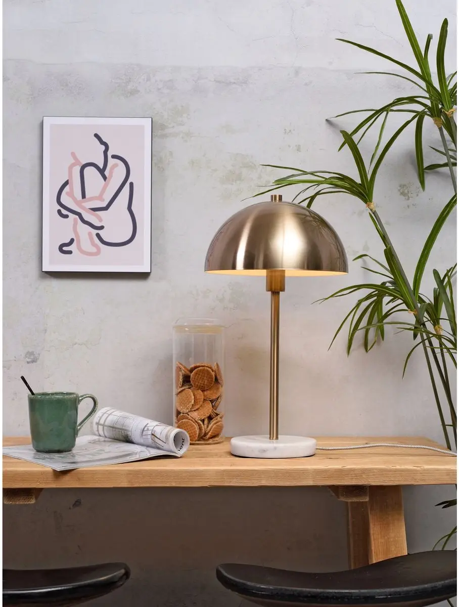 it's about RoMi Toulouse Tafellamp - Goud - Ø25cm