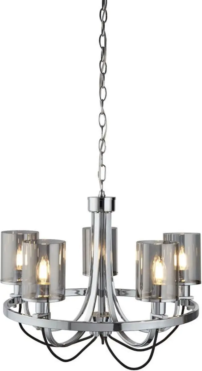 Searchlight Catalina Kroonluchter 5 Lichts