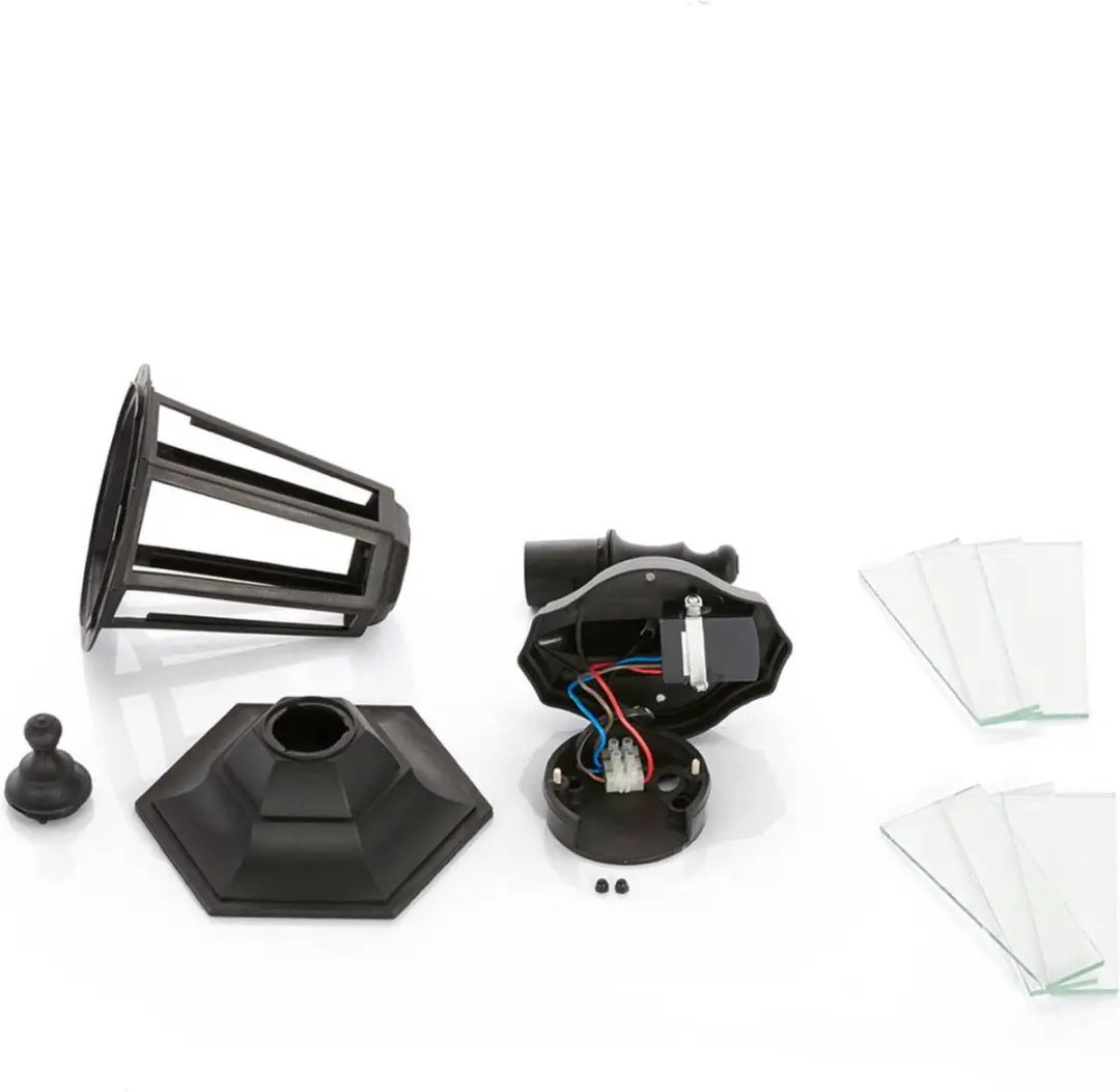 Lindby Wandlamp Buiten 1 Licht E27 - 37,6cm - Zwart