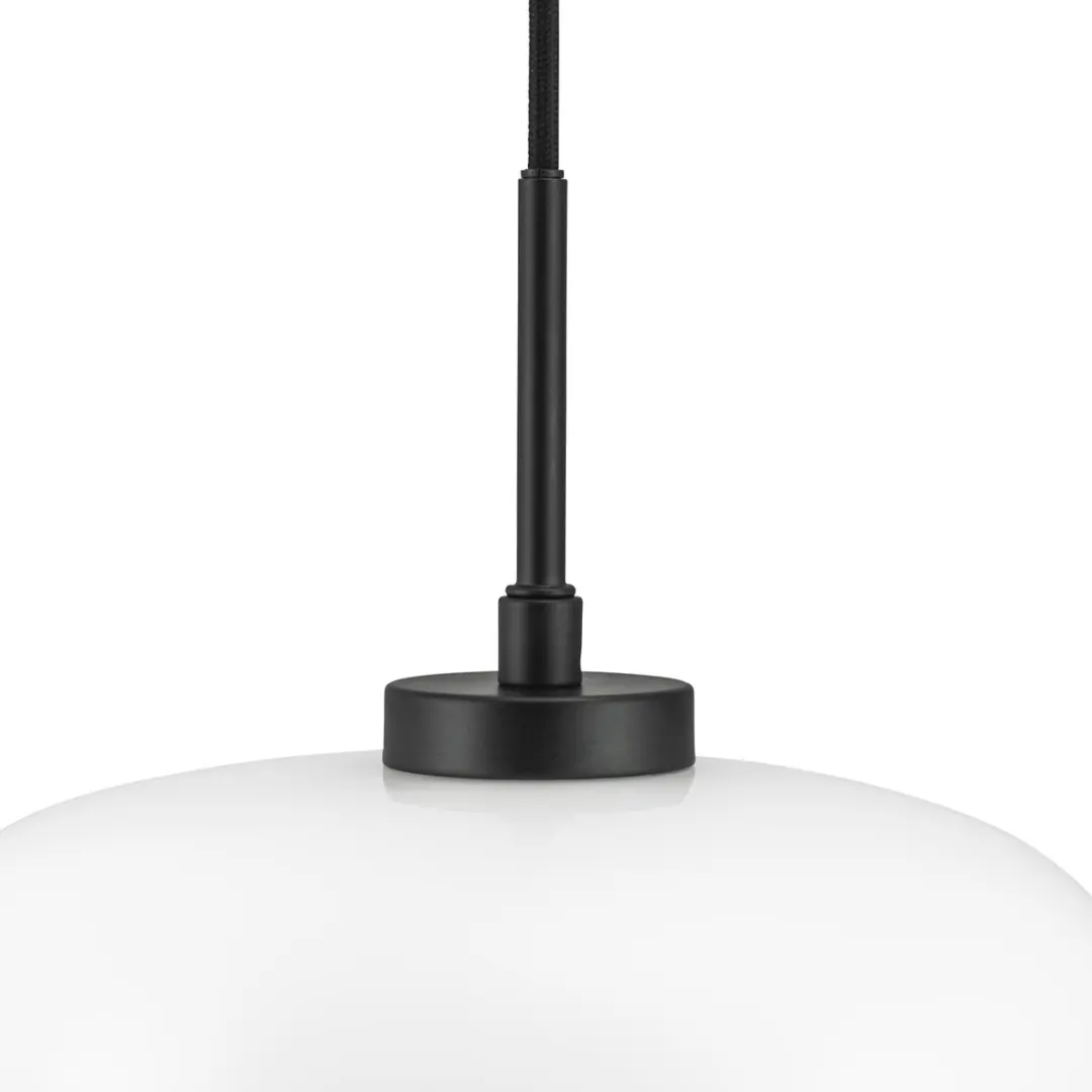 Dyberg Larsen Hanglamp Arp 25x32cm E27 - 25W - Wit/Zwart