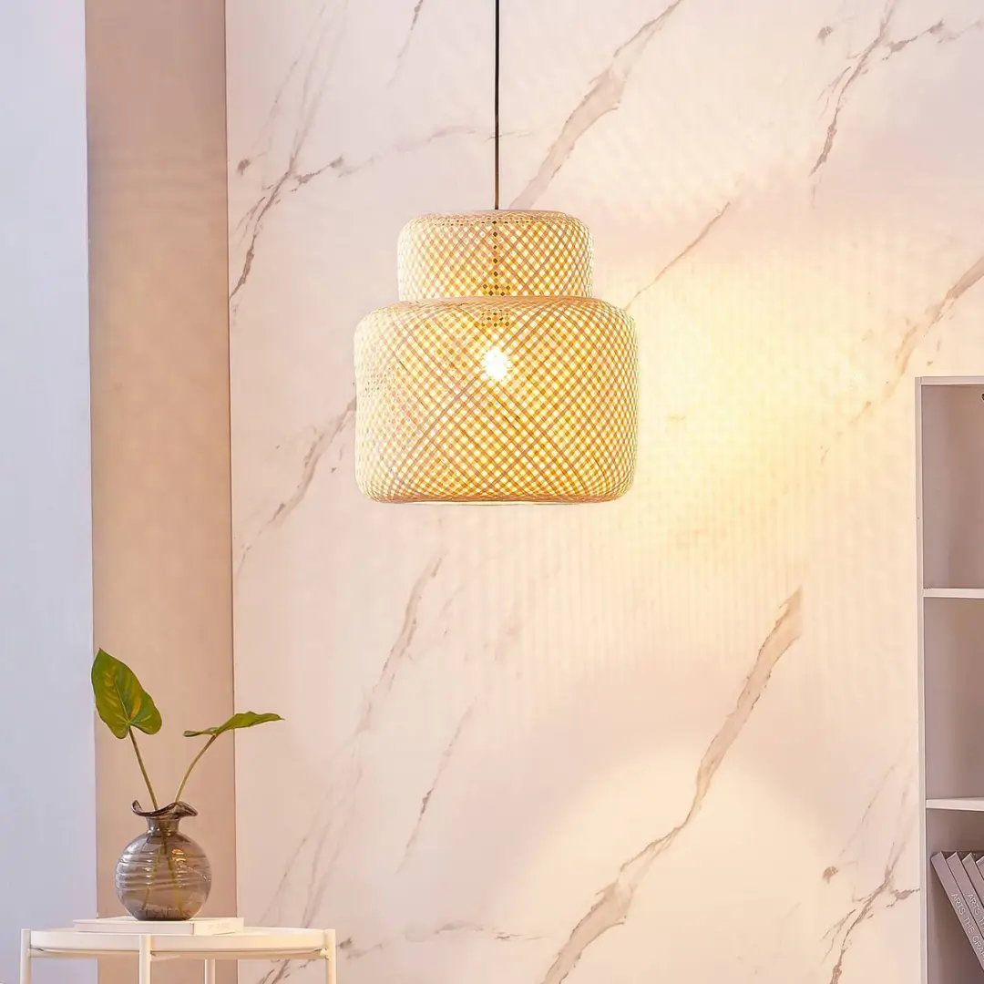 Lindby Hanglamp Bamboe 42cm