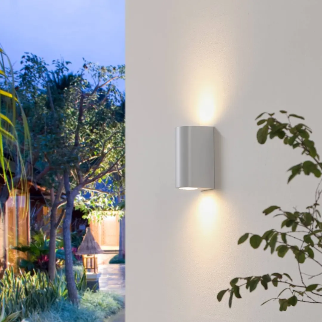 PRIOS Wandlamp Buiten 2-Lichts GU10 Wit