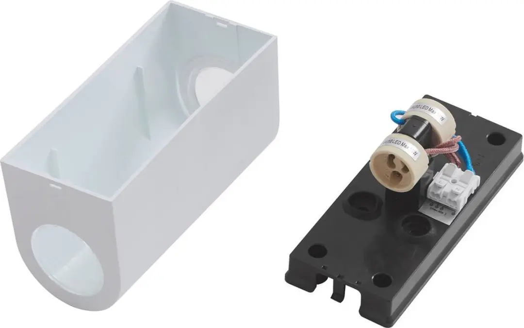 PRIOS Wandlamp Buiten 2-Lichts GU10 Wit
