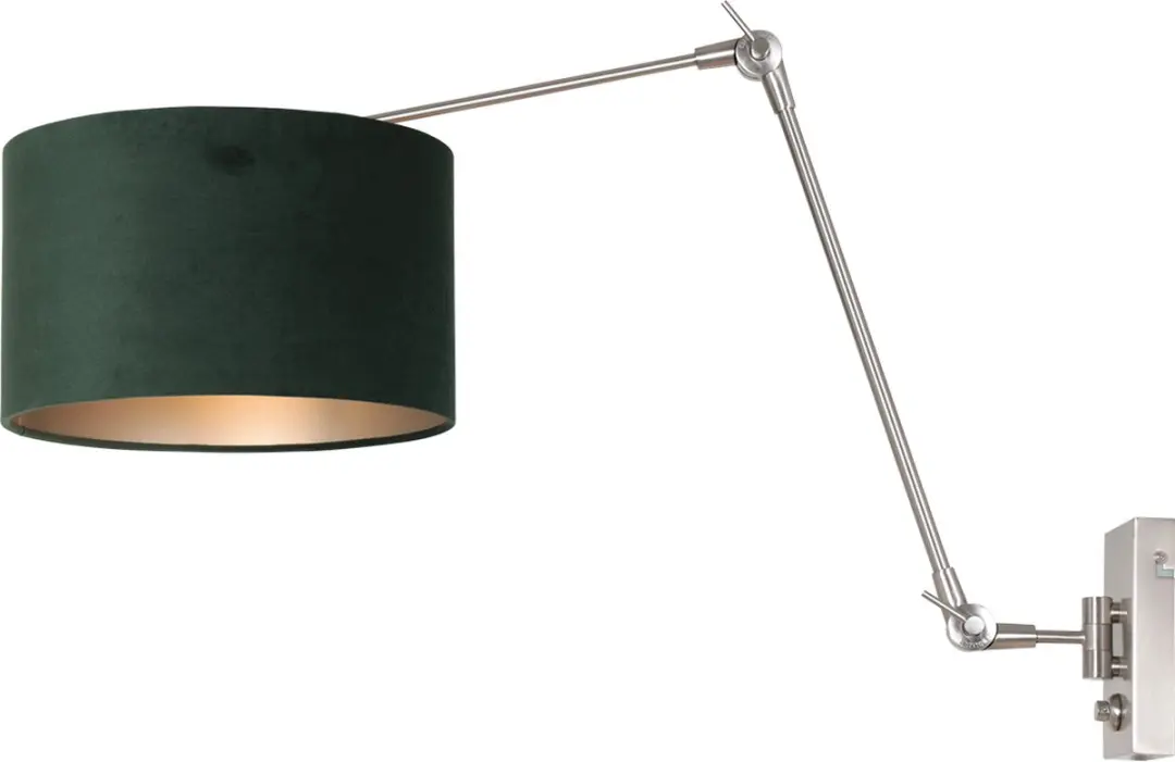 Steinhauer Prestige Chic 8109ST Wandlamp - Staalgrijs - 10cm