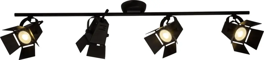 Brilliant MOVIE LED Plafondspot 14cm - Zwart