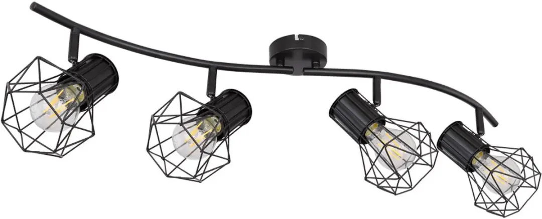 Globo Spotlight Strip Zwenkbare Plafondlamp 4x E27