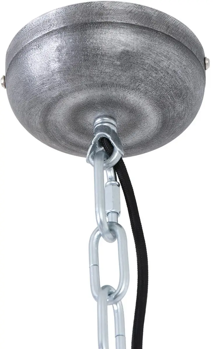 Steinhauer Hanglamp Bikkel 7586PE - Industrieel - 1 Lichtpunt - Blauw/Zilver